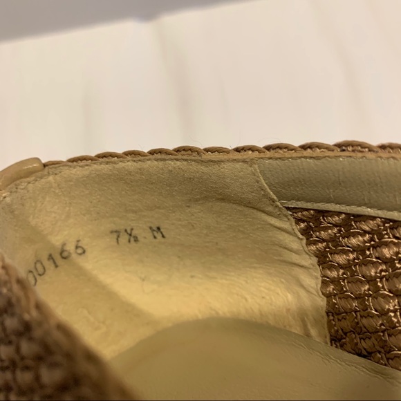 Stuart Weitzman Taupe Woven Loafers - Picture 8 of 8